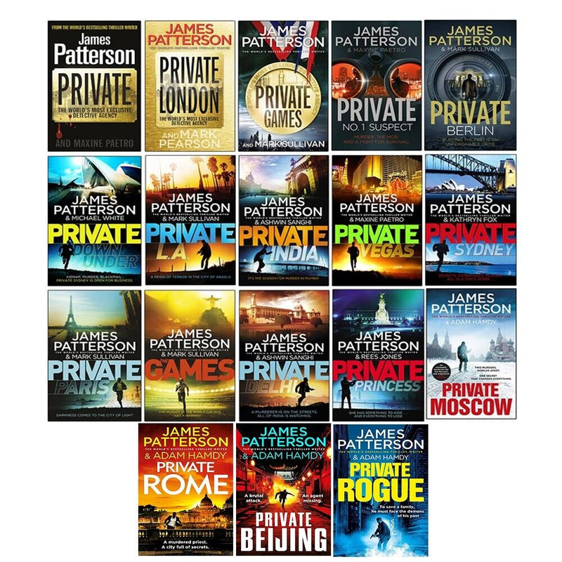 James Patterson Private Series Collection 1-18 Books Set Private, London, Games - The Book Bundle