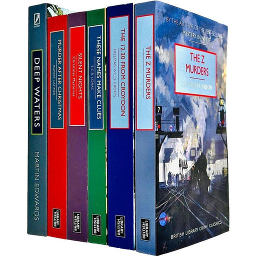 British Library Crime Classics Series 6 : 6 Books Collection (The 12.30 from Croydon,Calamity in Kent,Mystery in the Channel,Verdict of Twelve) - The Book Bundle