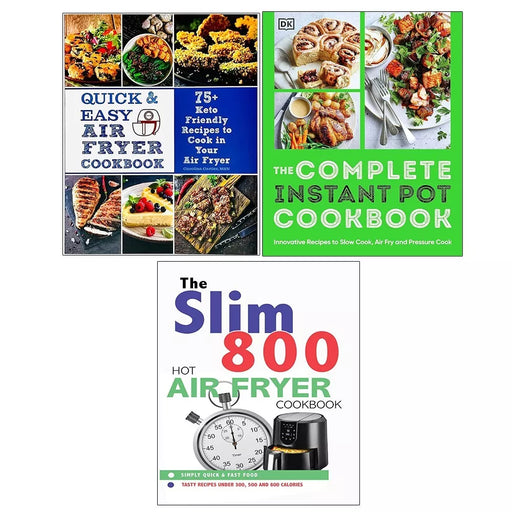 Air Fryer Cookbook,Quick Easy Air Fryer,Slim 800 Hot Air Fryer Iota 3 Books Set - The Book Bundle