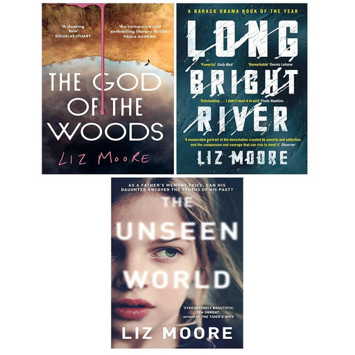 Liz Moore Collection 3 Books Set God of Woods HB,Unseen World,Long Bright River - The Book Bundle