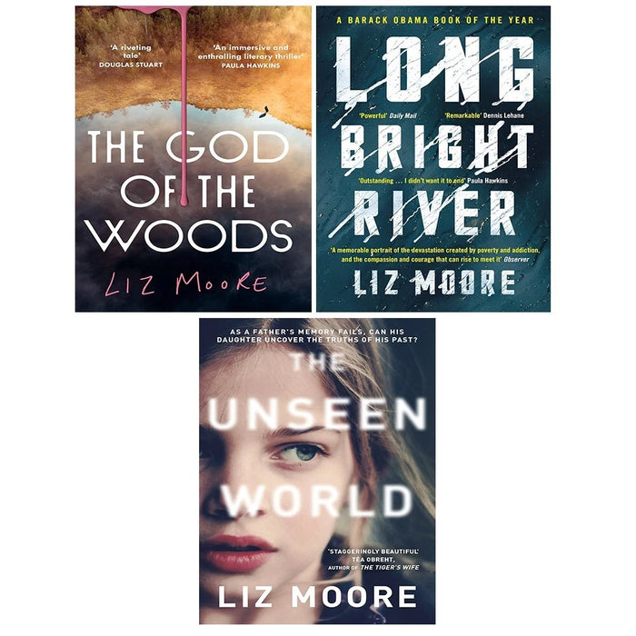 Liz Moore Collection 3 Books Set God of Woods HB,Unseen World,Long Bright River - The Book Bundle