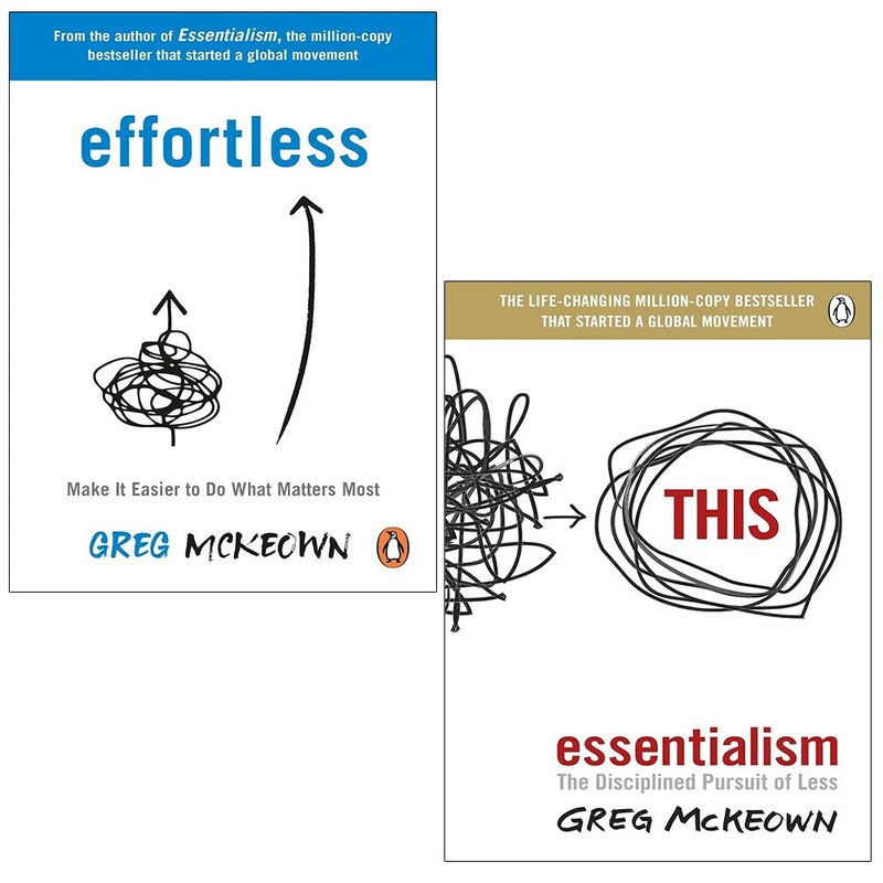 Greg McKeown Collection 2 Books Set (Effortless Make It Easier to Do, Essentialism) - The Book Bundle