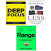 Less Patrick Grant, Range David Epstein, Deep Focus Joe Spacey 3 Books Set - The Book Bundle
