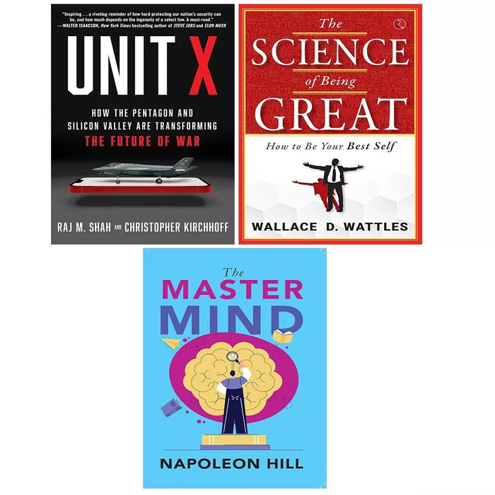 Unit X Raj M. Shah,Master Mind Napoleon Hill,Science of Being Great 3 Books Set - The Book Bundle
