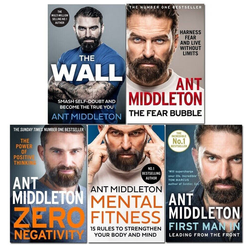 Ant Middleton Collection 5 Books Set Wall, Mental Fitness, Zero Negativity - The Book Bundle