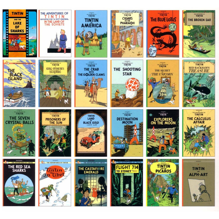 The Adventures of Tintin Series 24 Books Collection Set by Hergé - The Book Bundle