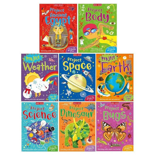 Bursting with Super Cool Facts & Hands on Projects Series 8 Books Collection Set (Ancient Egypt, Body, Bugs, Dinosaur, Earth, Science, Space & Weather) - The Book Bundle
