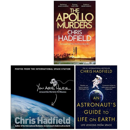 Chris Hadfield Collection 3 Books Set Apollo Murders, You Are Here, An Astronaut - The Book Bundle