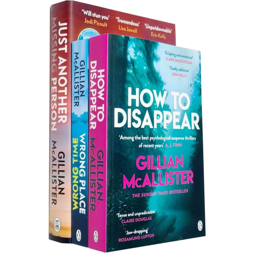Gillian McAllister 3 Books Set (Just Another Missing Person, How to Disappear) - The Book Bundle