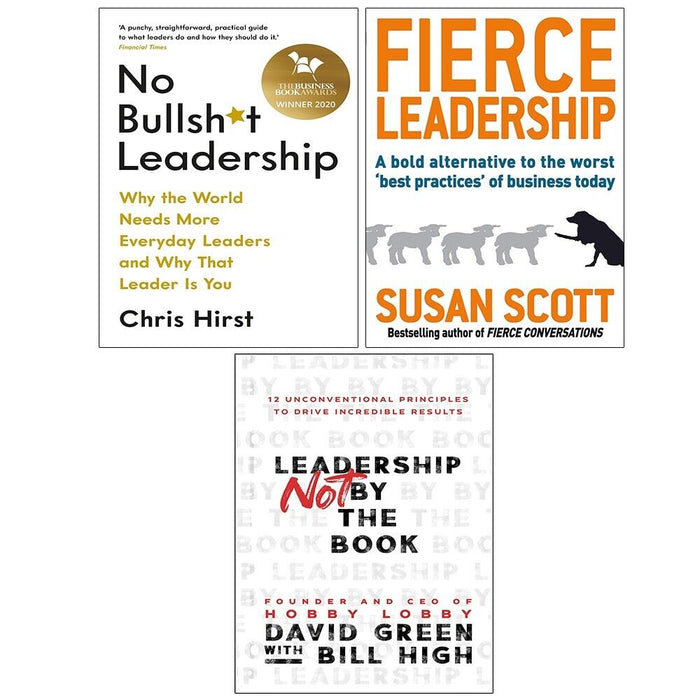 Chris Hirst Leadership Collection 3 Books Set No Bullsh*t Leadership, Fierce - The Book Bundle