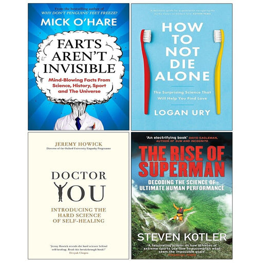 Farts Arent Invisible,Rise of Superman, Doctor You, How to Not Die Alone 4 Books Set - The Book Bundle