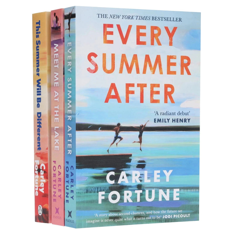 Set of three Carley Fortune books from Penguin/Piatkus, including "This Summer Will Be Different," featuring colorful book covers.
