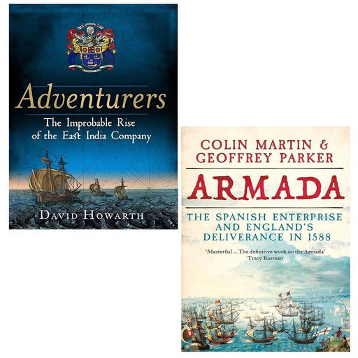 Armada Colin Martin and Geoffrey Parker,Adventurers David Howarth 2 Books Set - The Book Bundle