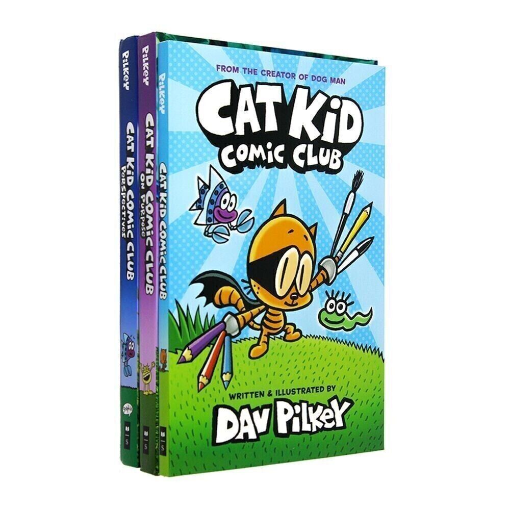 Cat Kid Comic Club Collection 3 Books By Dav Pilkey Cat Kid Comic Club cat-kid-comic-club-collection-3-books-by-dav-pilkey-cat-kid-comic-club