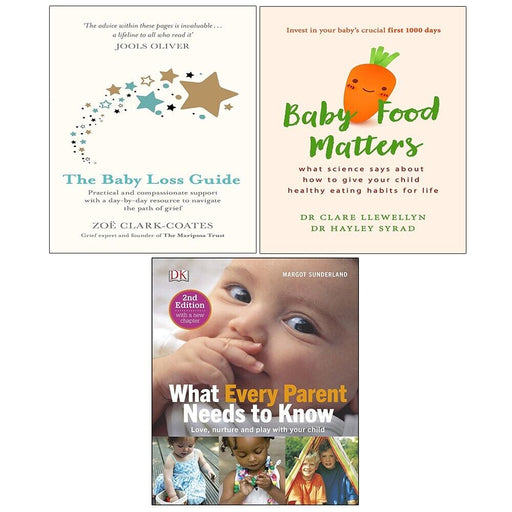 What Every Parent Needs To Know, Baby Loss Guide, Baby Food Matters 3 Books Set - The Book Bundle