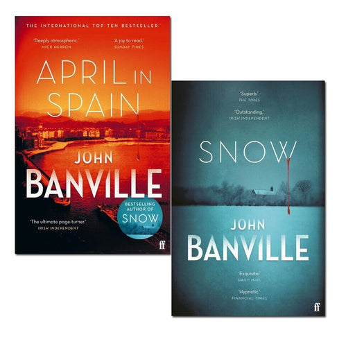A Strafford and Quirke Mystery 2 Books Collection Set by John Banville (April in Spain & Snow) - The Book Bundle