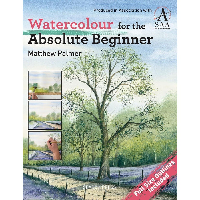 Art Techniques & Absolute Beginner Art 2 Books Collection Set Watercolour - The Book Bundle