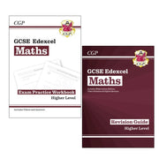 CGP GCSE Maths Edexcel Revision Guide & Exam Practice Workbook 2 Books Collection Set - The Book Bundle