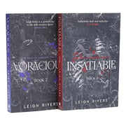 Hachette Leigh Rivers The Edge of Darkness Trilogy book set featuring Insatiable and Voracious, fiction collection with dark, atmospheric covers.