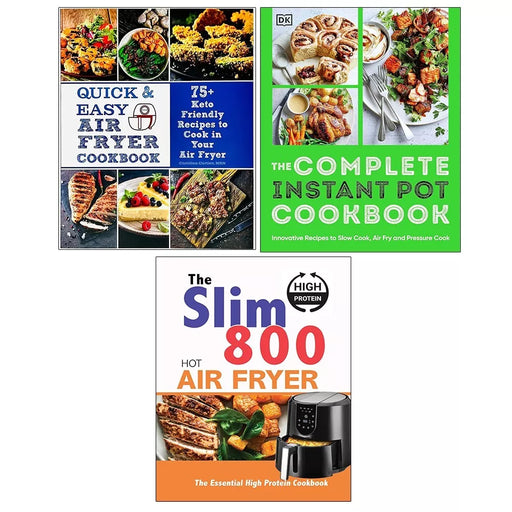 Air Fryer Cookbook,Quick Easy Air Fryer,Slim 800 Hot Air Fryer Iota 3 Books Set - The Book Bundle