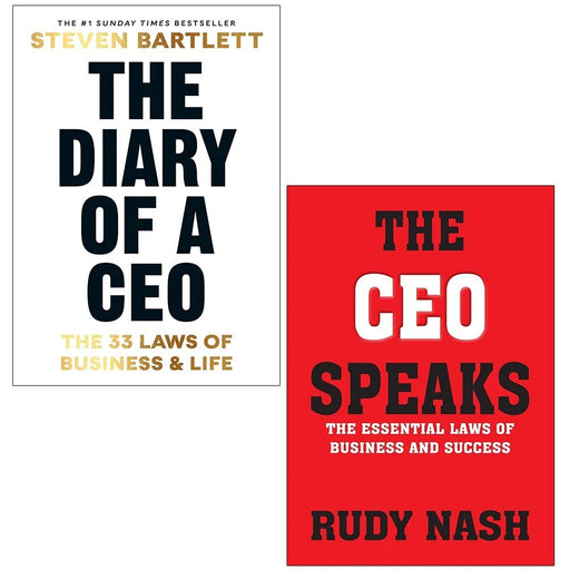 Diary of a CEO Steven Bartlett (HB), CEO Speaks Rudy Rudy Nash 2 Books Set - The Book Bundle