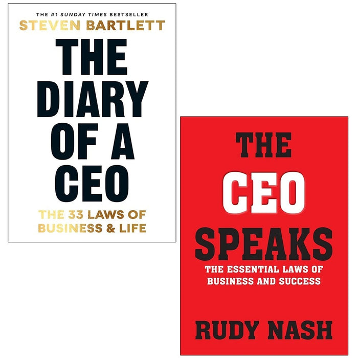 Diary of a CEO Steven Bartlett (HB), CEO Speaks Rudy Rudy Nash 2 Books Set - The Book Bundle