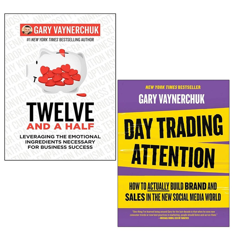 Gary Vaynerchuk Collection 2 Books Set Twelve and a Half, Day Trading Attention - The Book Bundle