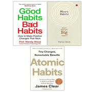 Atomic Habits,Micro Habits, Good Habits Bad Habits Wendy Wood 3 Books Set - The Book Bundle