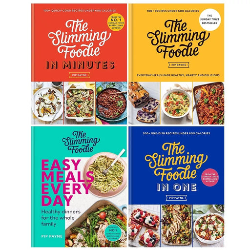 Pip Payne Collection 4 Books Set Slimming Foodie in One, Easy Meals Every Day - The Book Bundle