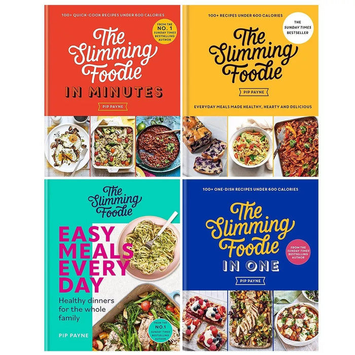Pip Payne Collection 4 Books Set Slimming Foodie in One, Easy Meals Every Day - The Book Bundle
