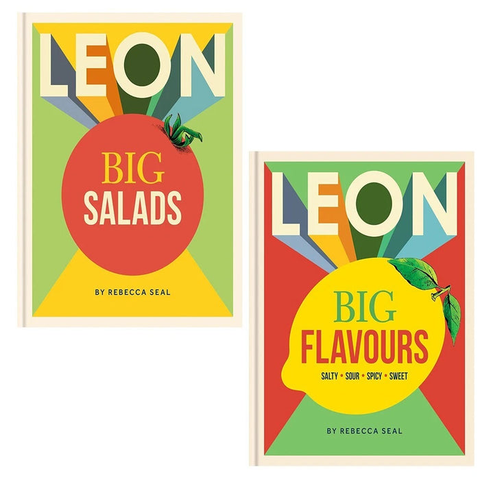 Rebecca Seal Collection 2 Books Set LEON Big Flavours Cookbook, LEON Big Salads - The Book Bundle
