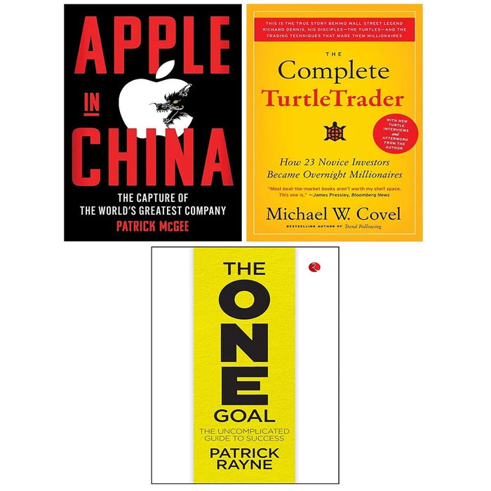 Apple in China, Complete TurtleTrader, One Goal Patrick Rayne 3 Books Set - The Book Bundle