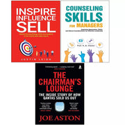 Chairman's Lounge,Inspire Influence Sell, Counseling Skills Managers 3 Books Set - The Book Bundle