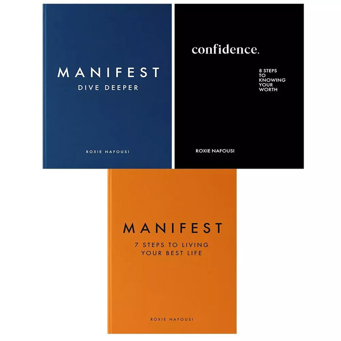 Roxie Nafousi Collection 3 Books Set Confidence,Manifest,Manifest Dive Deeper HB - The Book Bundle