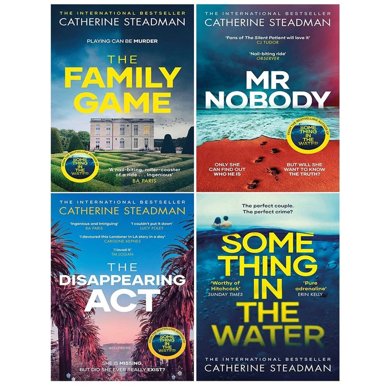 Catherine Steadman 4 Books Collection Set (Family Game, Something in the Water, Disappearing Act, Mr Nobody) - The Book Bundle