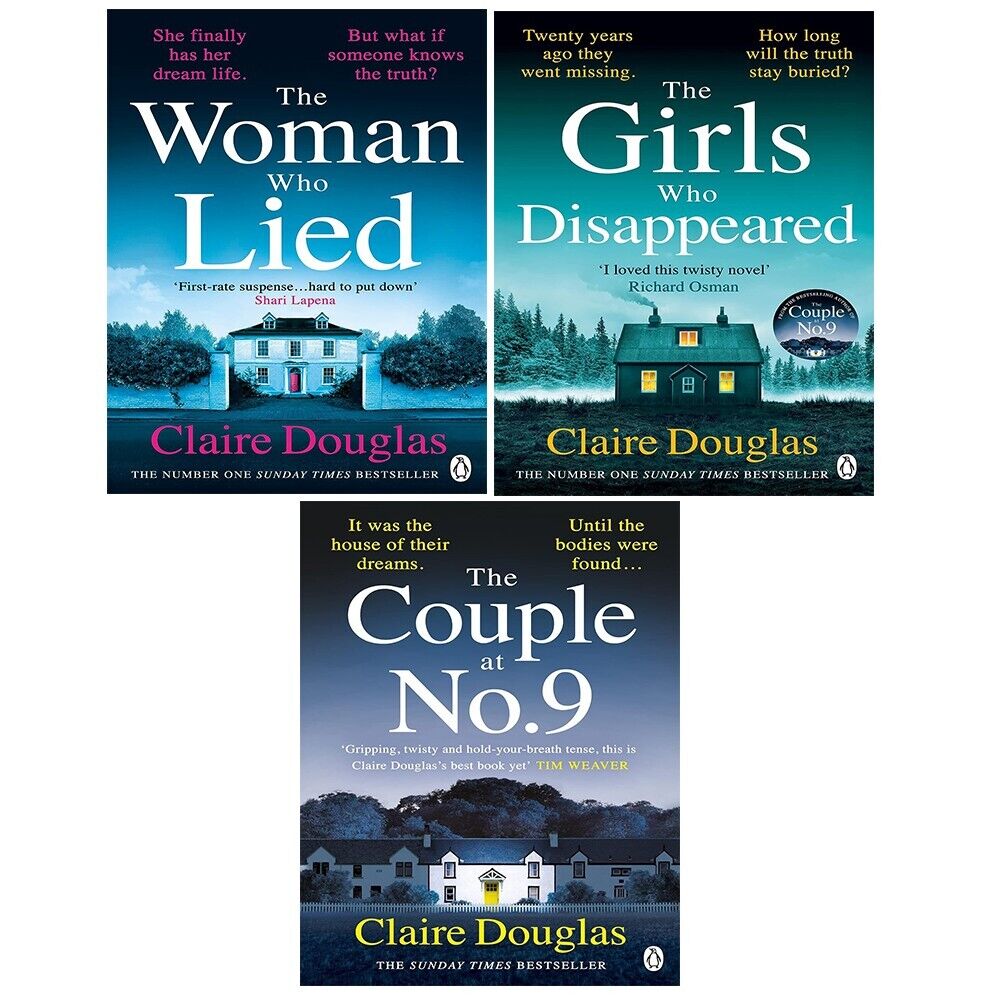 Claire Douglas Collection 3 Books Set Girls Who Disappeared, Woman