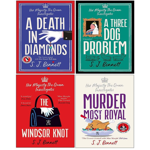 Her Majesty Queen Investigates Series 4 Books Set by S.J. Bennett Death Diamonds - The Book Bundle