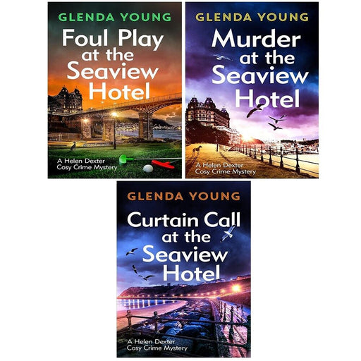 Helen Dexter Cosy Crime Mysteries 3 Books Set by Glenda Young Foul Play Seaview - The Book Bundle