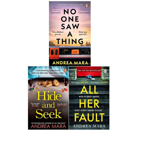 Andrea Mara Collection 3 Books Set  (No One Saw a Thing, Hide and Seek, All Her Fault) - The Book Bundle