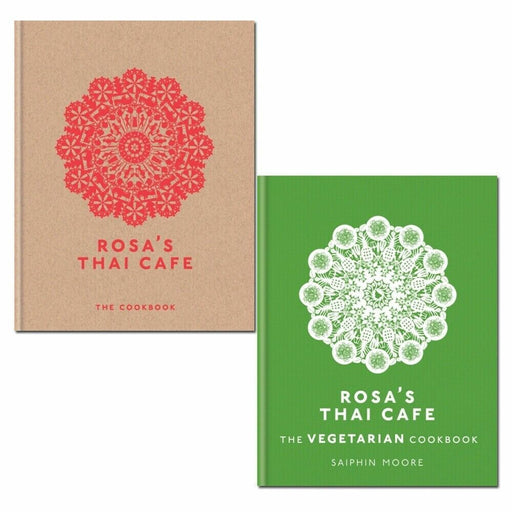 Saiphin Moore Rosa's Thai Cafe Cookbook 2 Books Collection Set - The Book Bundle