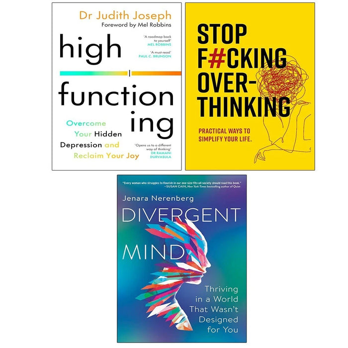 High Functioning HB, Divergent Mind, Stop F*cking Over-thinking 3 Books Set - The Book Bundle