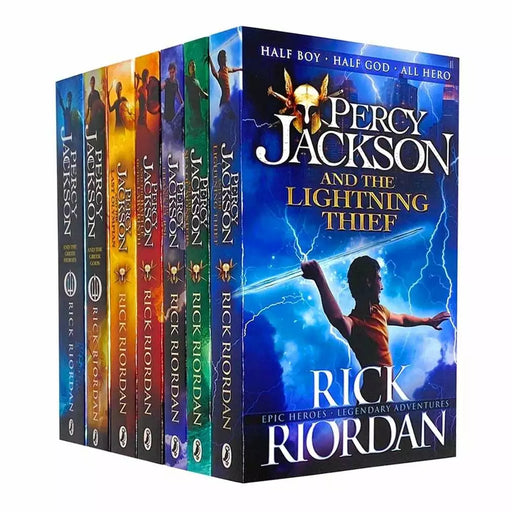 Percy Jackson Collection 7 Books Set By Rick Riordan (Lightning Thief, Sea of Monsters) - The Book Bundle