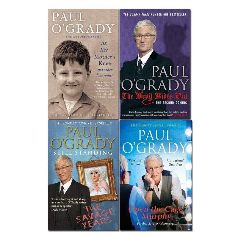 Paul O'Grady Collection 4 Books Set At My Mother's Knee, Devil Rides Out - The Book Bundle
