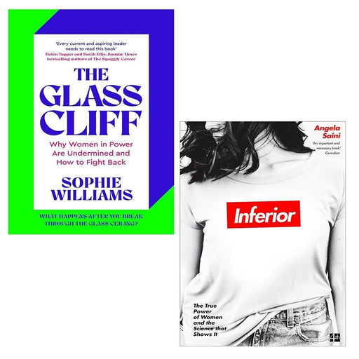 Glass Cliff Sophie Williams (HB), Inferior true powerAngela Saini 2 Books Set - The Book Bundle