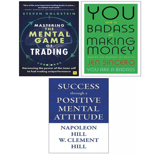 Mental Game of Trading, Success through Positive Mental, You Are a Badass 3 Books Set - The Book Bundle