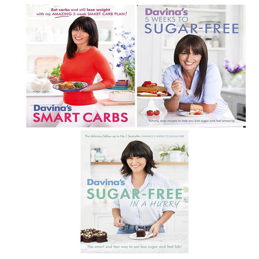 Davina McCall Collection 3 Books Set Davina's (Smart Carbs, Sugar-Free in a Hurry) - The Book Bundle