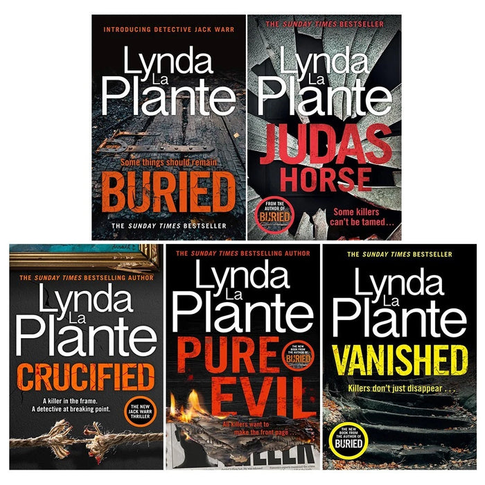 Detective Jack Warr Series 5 Books Collection Set by Lynda La Plante Crucified, Buried - The Book Bundle