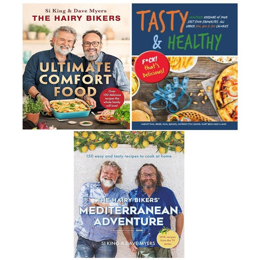 Ultimate Comfort Food,Mediterranean Adventure (HB),Tasty and Healthy 3 Books Set - The Book Bundle
