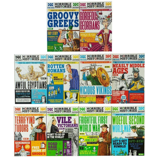 Horrible Histories Savage 10 Books Collection Set by Terry Deary - The Book Bundle
