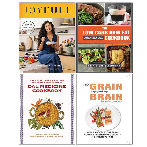 JoyFull (HB), Dal Medicine Cookbook,No Grain Smarter, Low Carb High Fat 4 Books Set - The Book Bundle